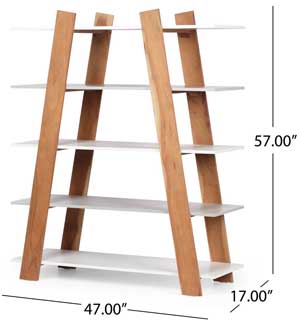 Dual Ladder Bookshelf Dimensions