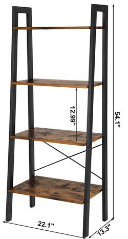 Industrial Ladder Shelf Dimensions
