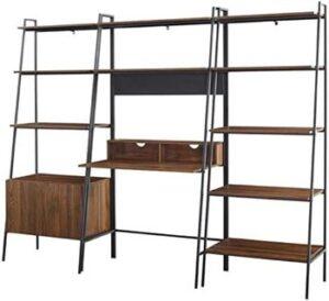 Ladder Desk  with 2 Bookcases is Easy to Assemble and Secured to Wall