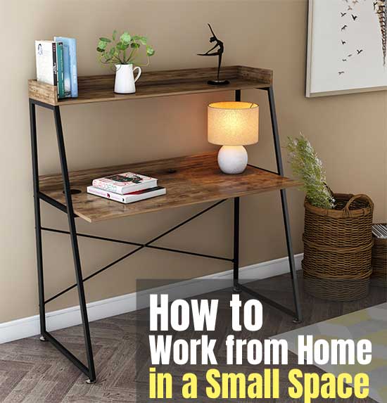 Small Home Office Desk for Working from Home in a Small Space