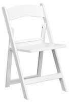 White Folding Chair to Use with Leaning ladder Shelf Desk